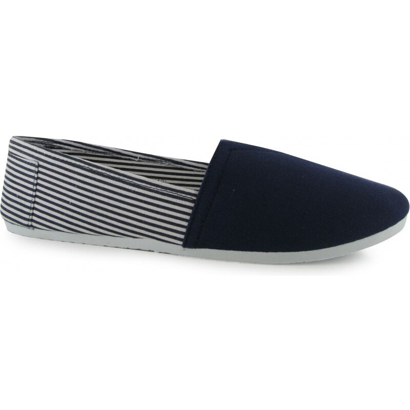 Giorgio Canvas Sams Mens Slip On Shoes, navy/stripe