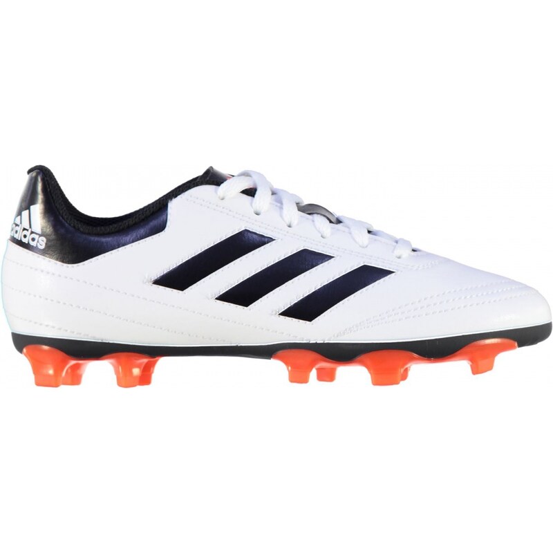 Adidas Goletto FG Childrens Football Boots, white/solar red