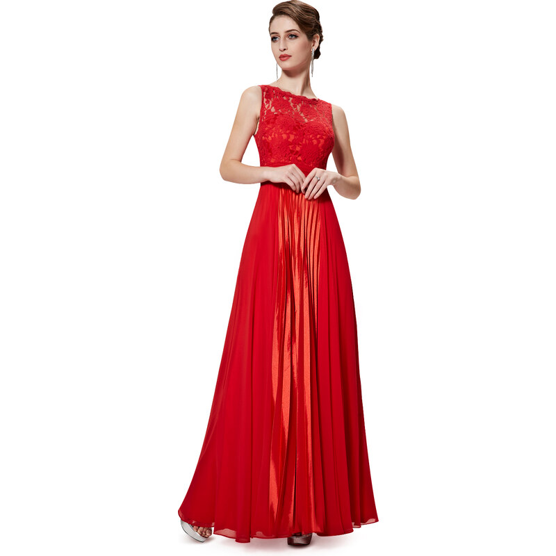Ever-Pretty Červené šaty s odlesky
