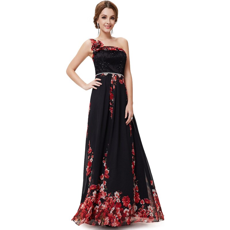 Ever Pretty Černočervené antické šaty