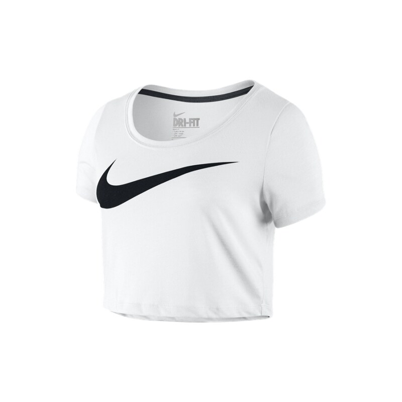 NIKE Dámský stylový značkový top SWOOSH CROP TOP - Bílý 689829-100