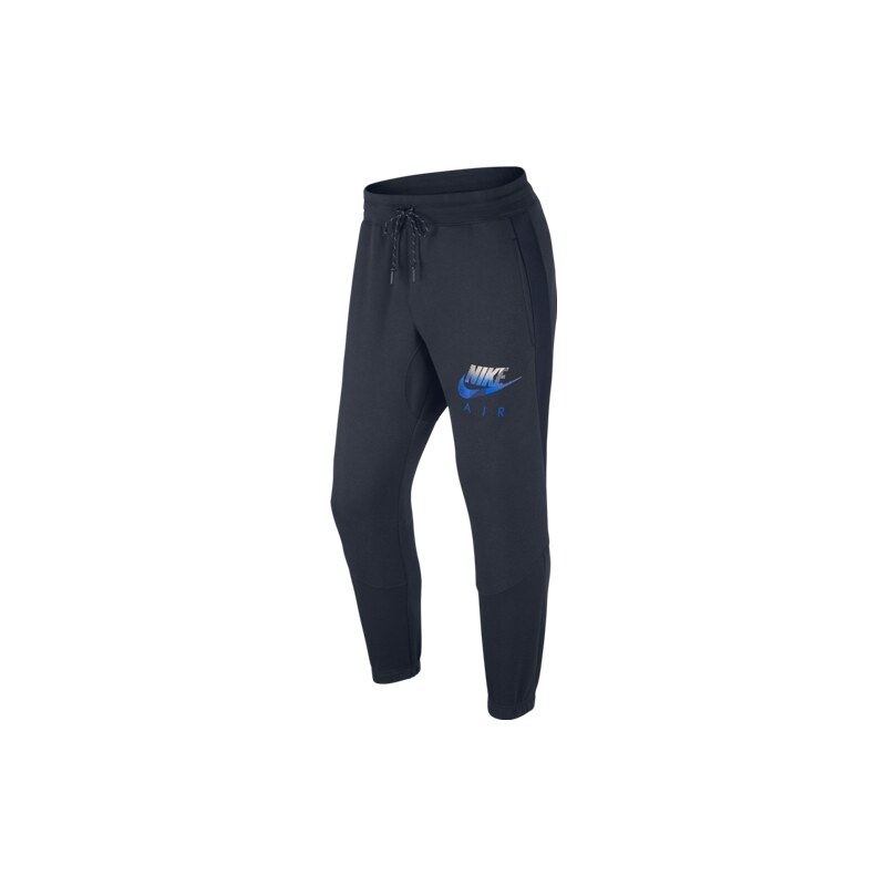 NIKE stylové značkové tepláky AW77 FLC CUFF PANT-HYB - Tmavé 678530-475