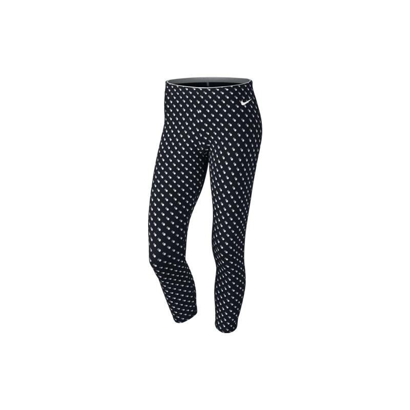 NIKE bavlněné stylové legíny CLUB LEGGING-CROP AOP2 - 725796-010