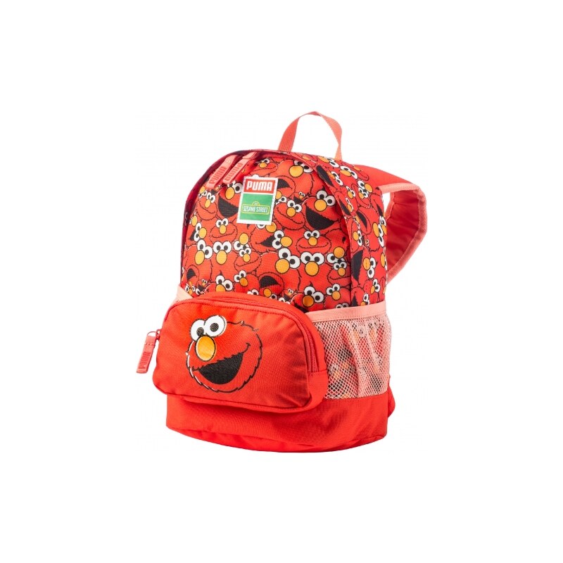 PUMA Dětský stylový Sesame Street Small Backpack grenadine-e - Červeno oranžový 073831-02