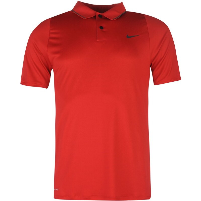 Sportovní polokošile Nike Tiger Woods UV Pique Golf pán. červená