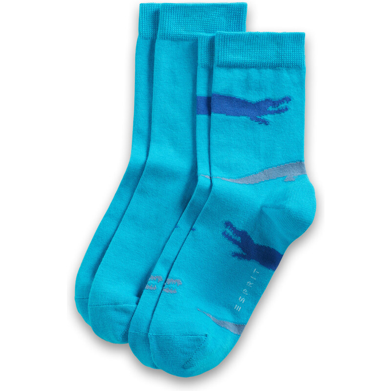 Esprit Ponožky s motivem krokodýla, 2 ks v balení