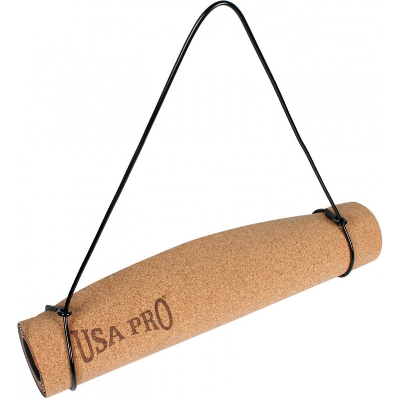 USA Pro Cork Yoga Mat, brown