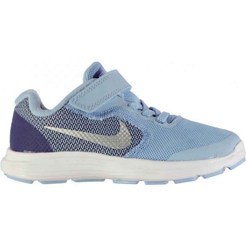 Nike Revolution 3 Trainers Child Girls, blue/silver