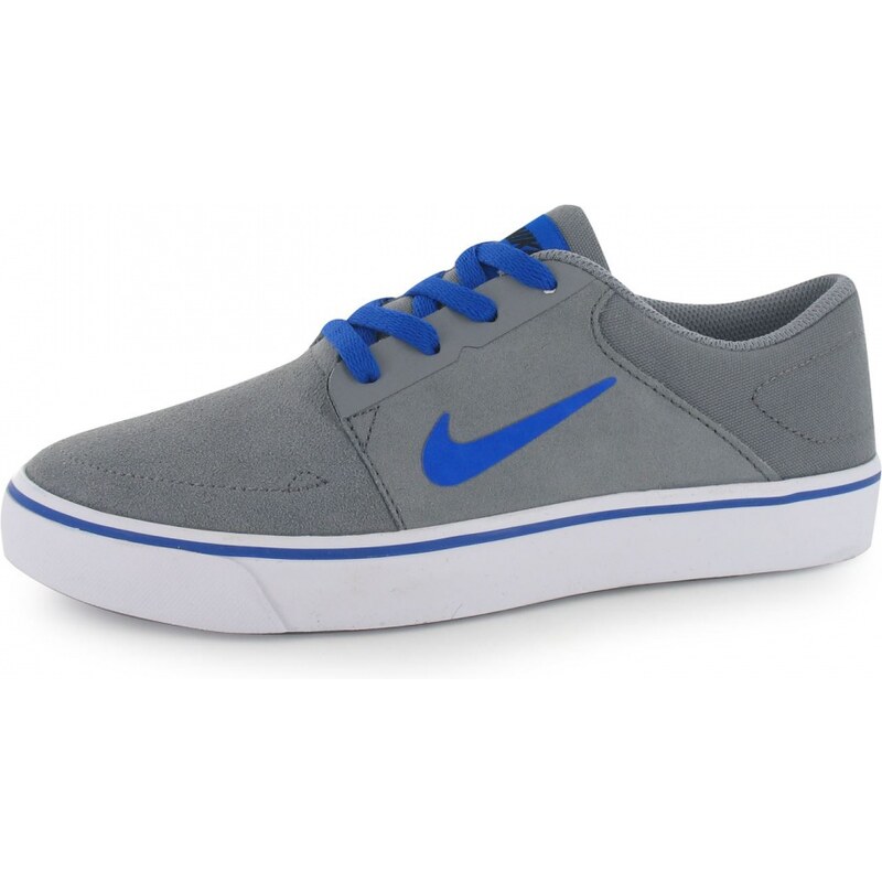 Nike SB Portmore Skate Shoes Junior, grey/blue