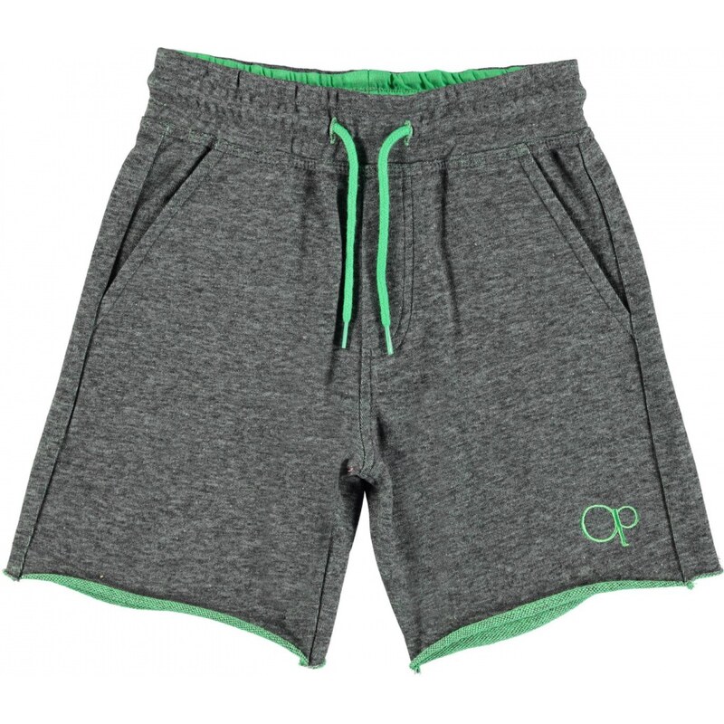 Ocean Pacific 2 Tone Fleece Shorts Junior Boys, char m/green