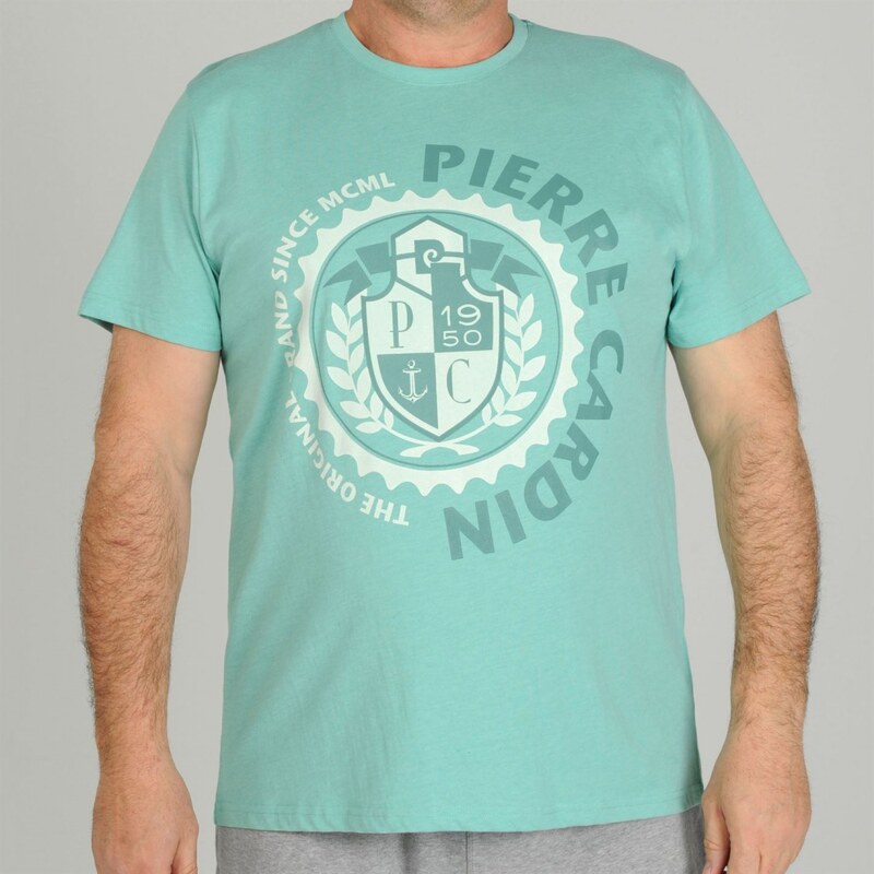 Pierre Cardin Pastel T Shirt Mens, mint