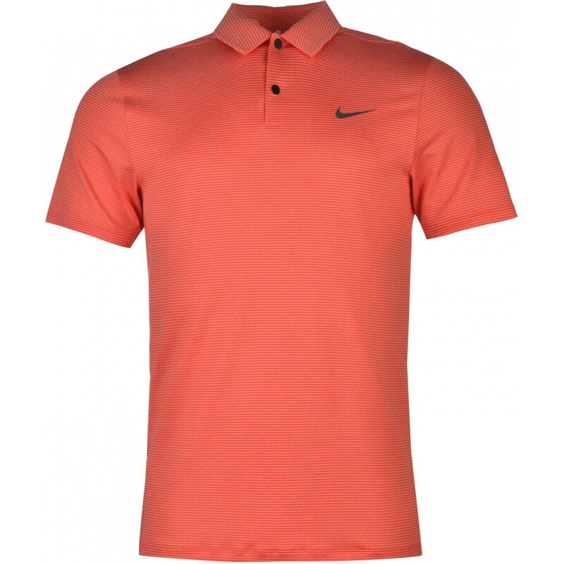 Nike Tiger Woods Control Stripe Polo Shirt Mens, light crimson