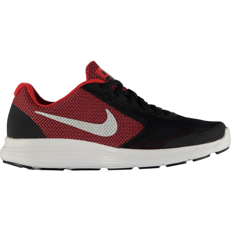Nike Revolution 3 Running Shoe Junior Boys, red/silv/black