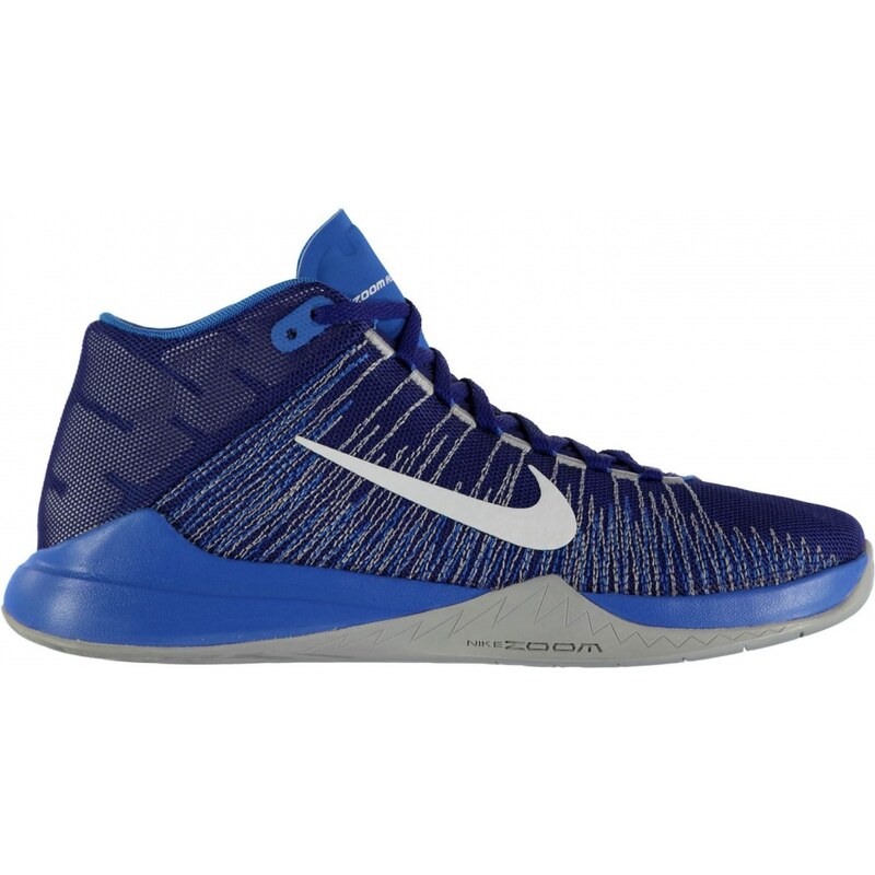 Nike Zoom Ascention Basketball Shoe Mens, royal/white/blu