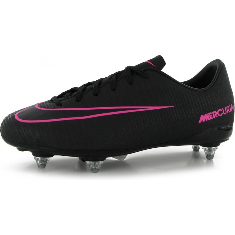 Nike Mercurial Victory SG Junior Boys Football Boots, black/pink