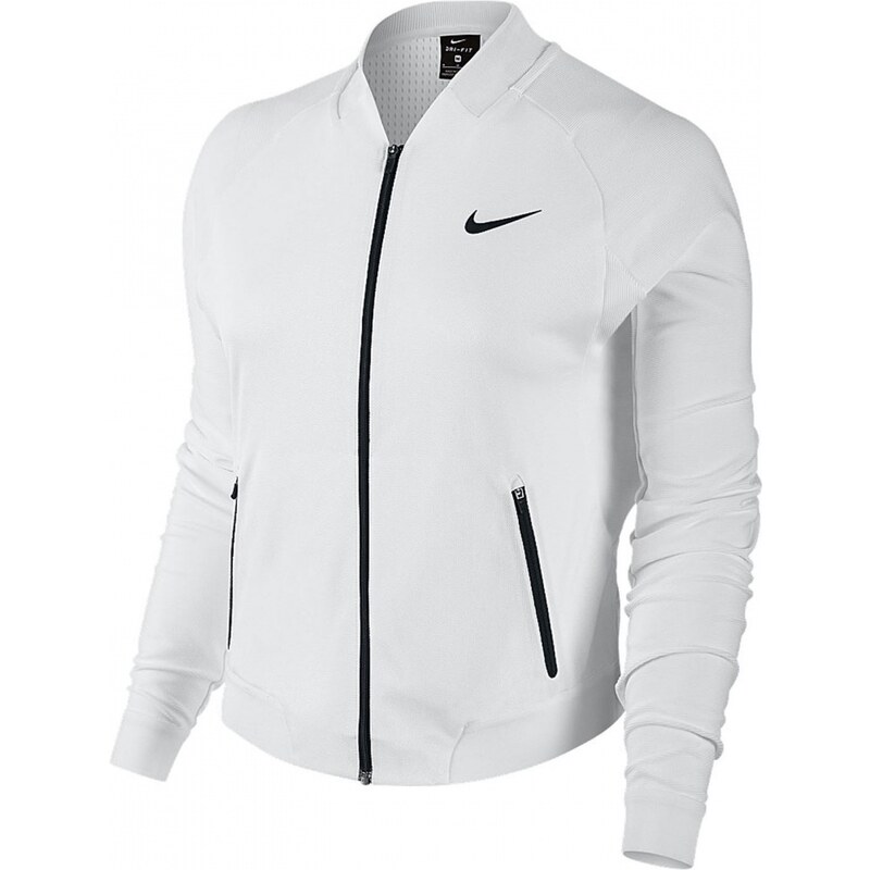 Nike Premium Tennis Jacket Ladies, white/black