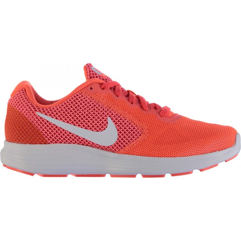 Nike Revolution 3 Ladies Trainers, hyporange/white