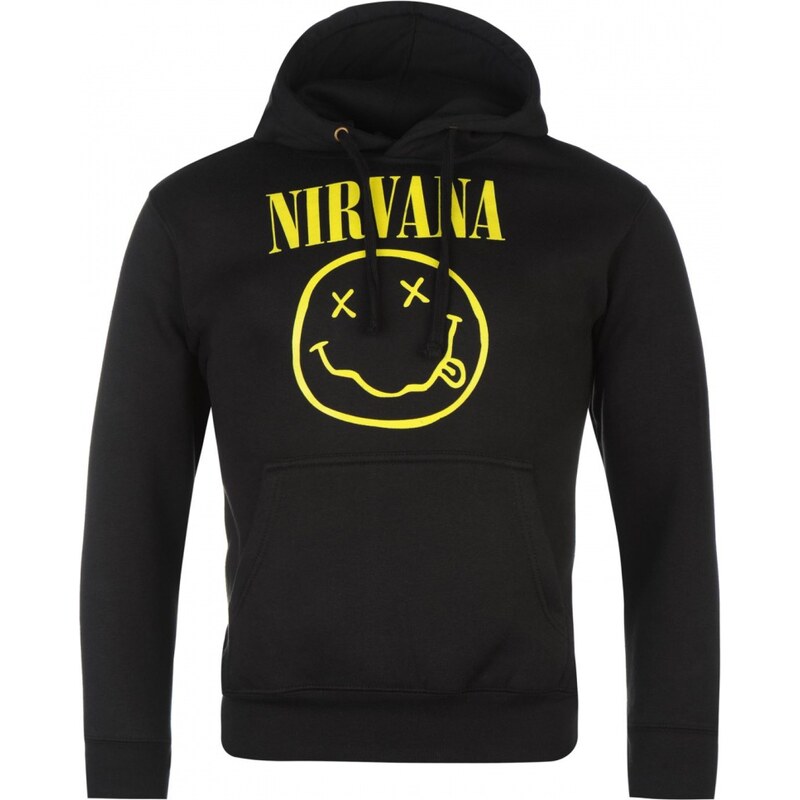 Official Official Nirvana Hoodie Mens, smiley