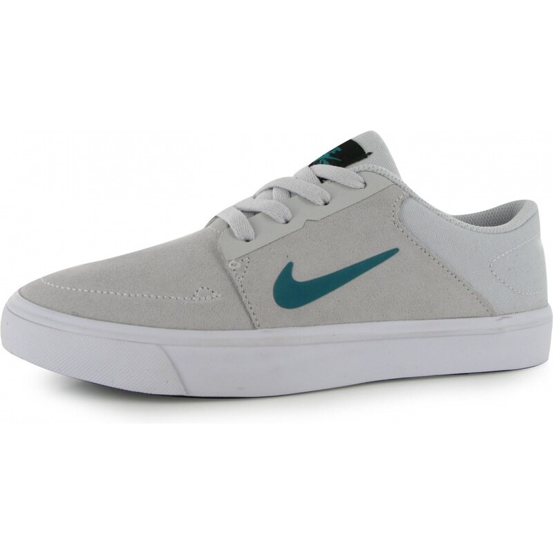 Nike SB Portmore Skate Shoe Junior Boys, grey/tealgreen