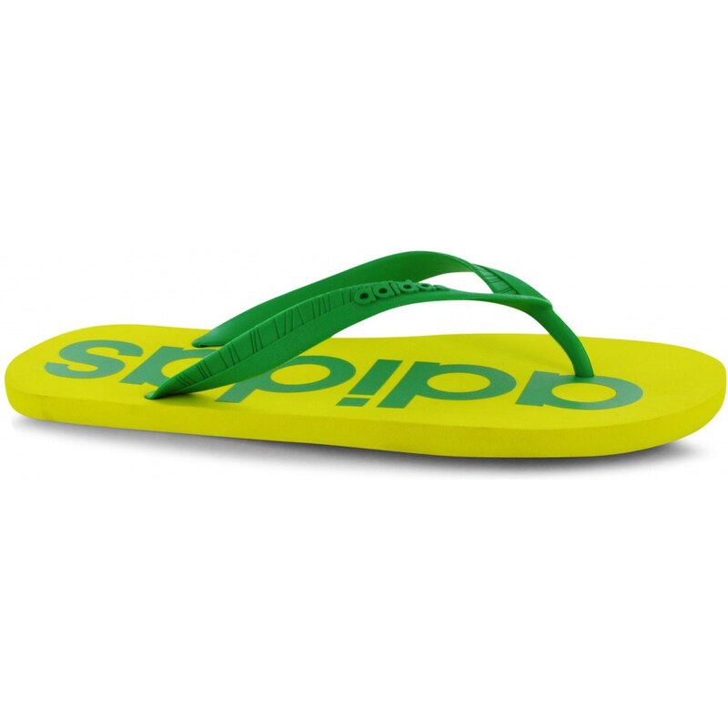 Adidas Neo Flip Flops Mens, yellow/green