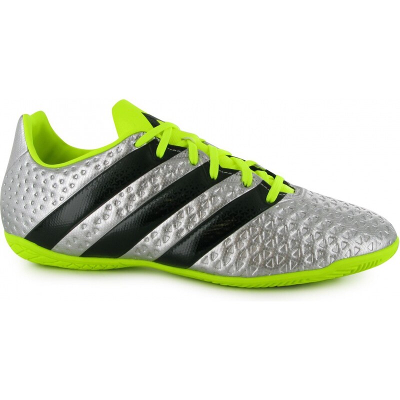 Adidas Ace 16.4 Indoor Court Trainers Junior, silver/solyello
