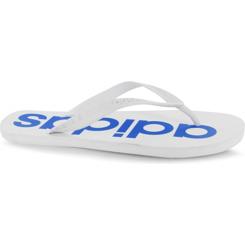 Adidas Neo Flip Flops Mens, white/blue
