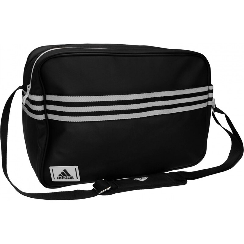 Adidas Enamel Messenger Bag Medium, black/white