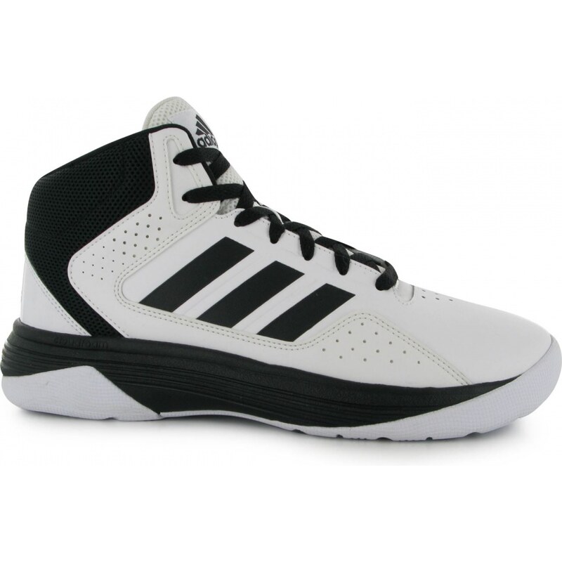 Adidas Cloudfoam Ilation Mid Basketball Shoes Mens, white/black