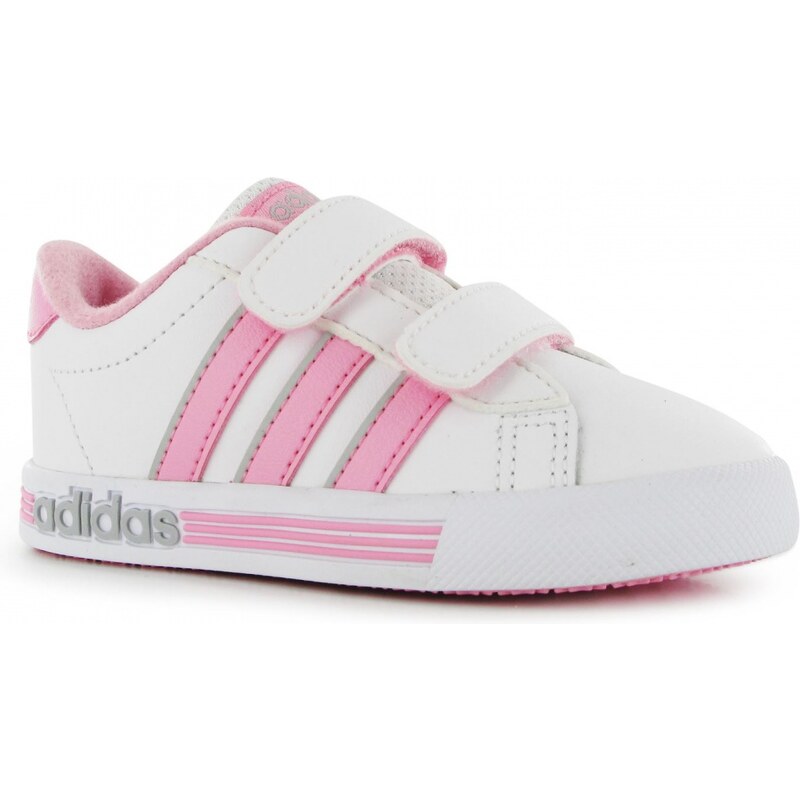 Adidas DailyTeam Infants Girls Trainers, white/pink