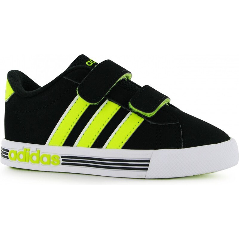 Adidas Daily Team Neo Infants Trainers, black/solyellow