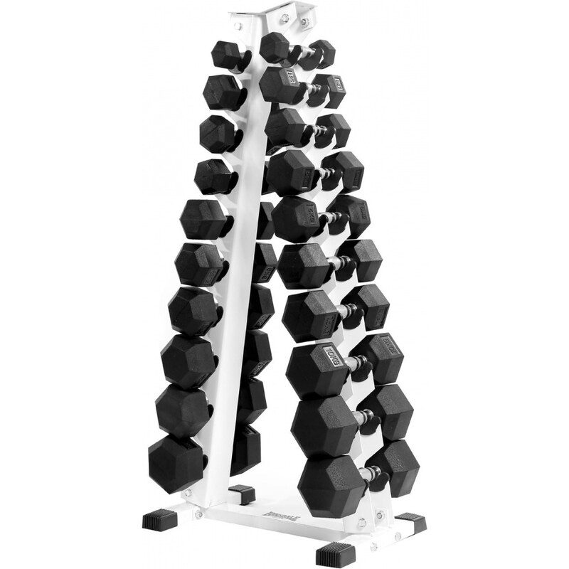 Lonsdale A Shape Dumbbell Rack, white