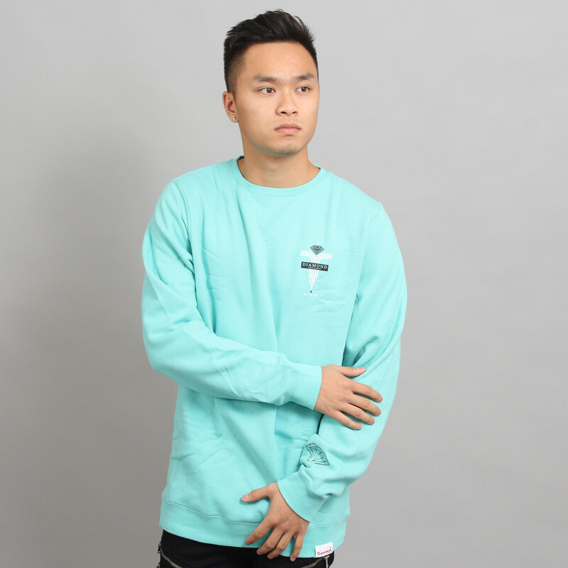 Diamond Supply Co. Mach 5 Crewneck světle modrá