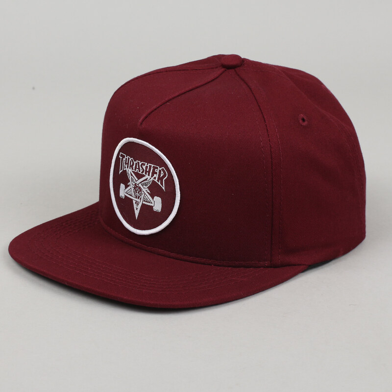 Thrasher Skategoat Snapback vínová