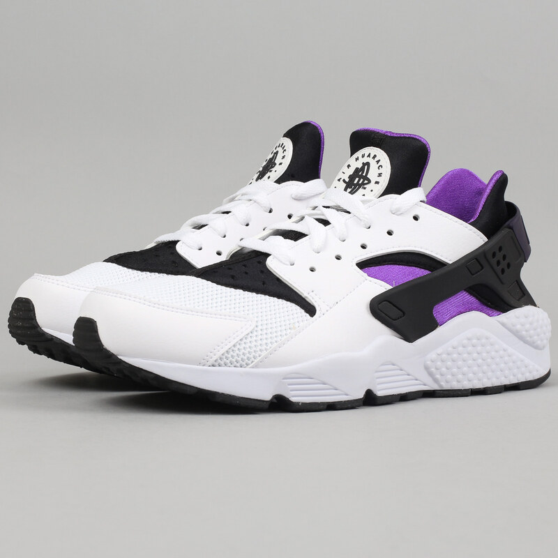 Nike Air Huarache white / hypr grp - blk - prpl dynsty