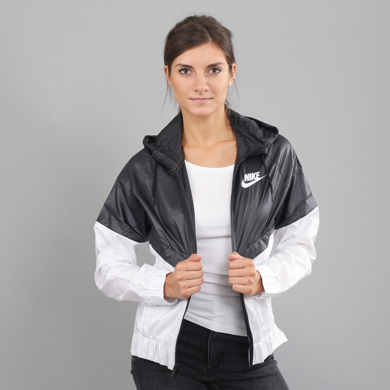 Nike W NSW WR Jacket bílá / černá