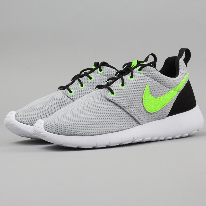 Nike Roshe One (GS) wolf grey / elctrc grn - blck - wht