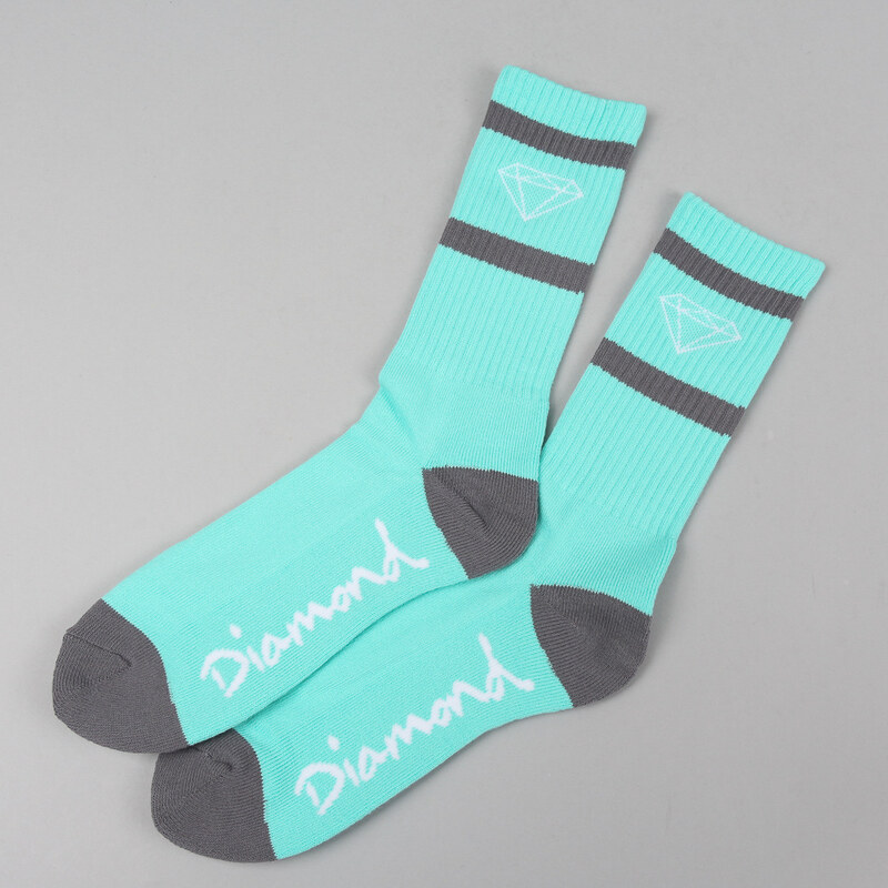 Diamond Supply Co. Rocksport Socks světle modré / tmavě šedé