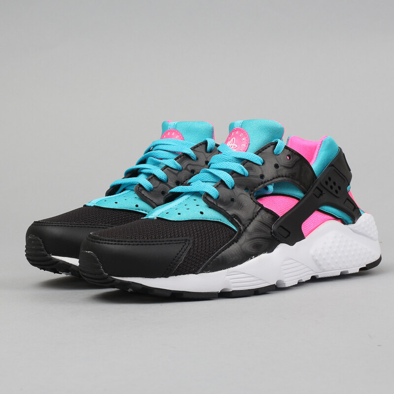 Nike Huarache Run (GS) black / white - pink blast - gmm bl