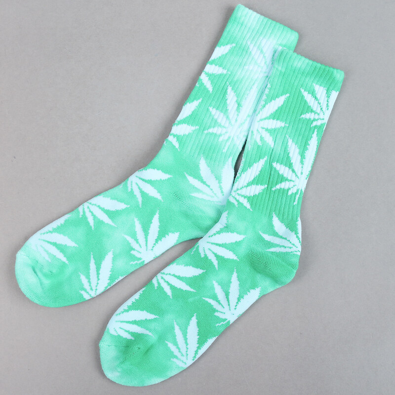 Huf Tie Dye Plantlife Crew Socks zelené