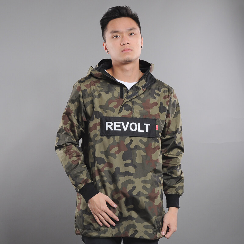 Majors Revolt Pull On Jacket camo zelená