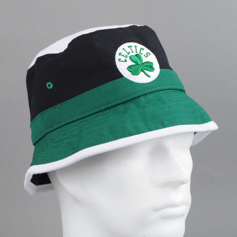 Mitchell & Ness Colour Block Bucket Hat Celtics bílý / zelený / černý