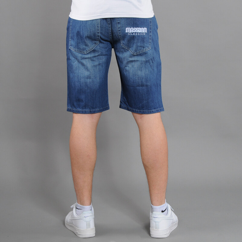 Mass DNM Classics Straight Fit Shorts denim blue