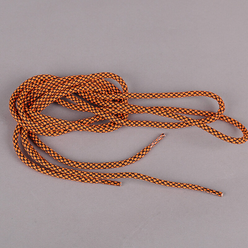 MD Tube Laces Rope Multi černé / neon oranžové