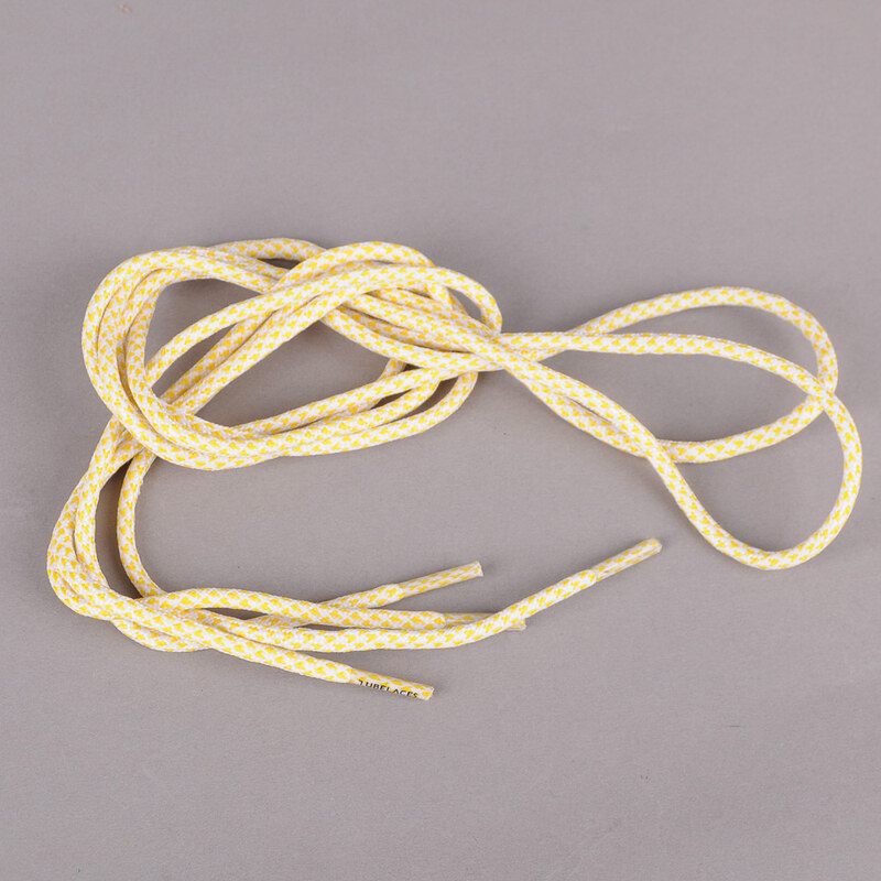 MD Tube Laces Rope Multi bílé / žluté
