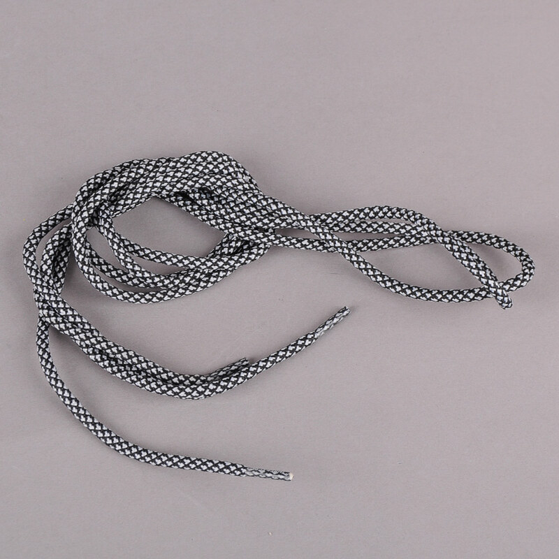 MD Tube Laces Rope Multi černé / šedé