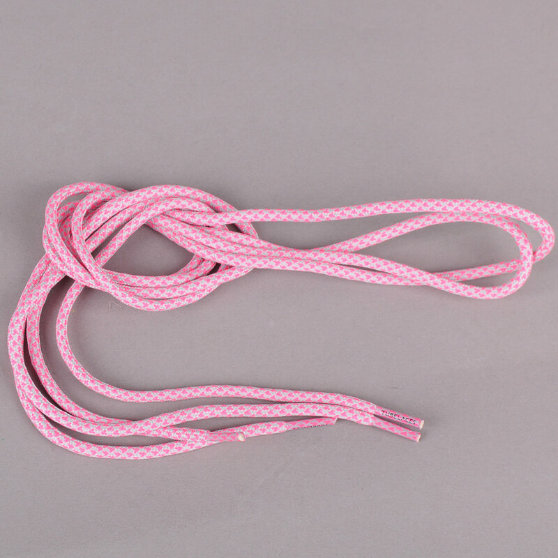 MD Tube Laces Rope Multi šedé / neon růžové