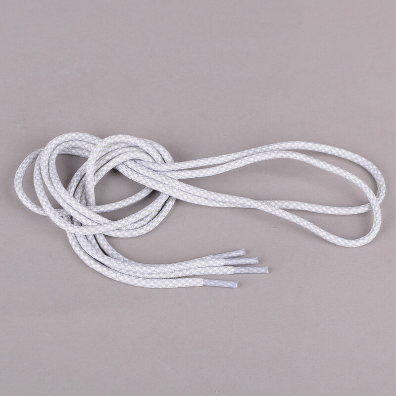 MD Tube Laces Rope Multi šedé / bílé