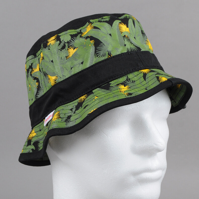 Primitive Delta Bucket Hat černý / zelený / žlutý