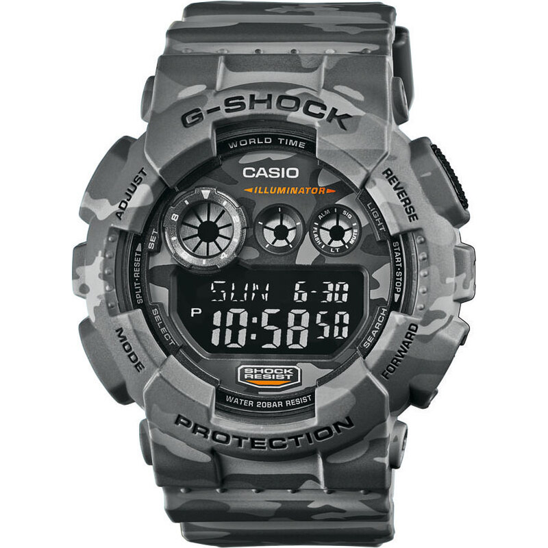 Casio G-Shock GD 120CM-8ER PL šedé camo