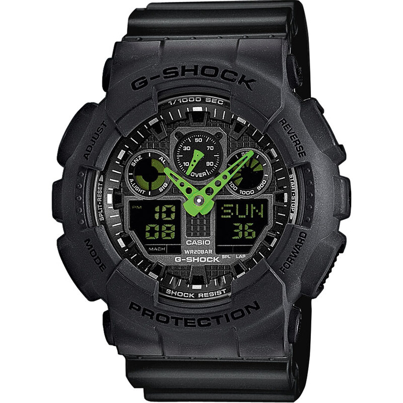Casio G-Shock GA 100C-1A3ER černé / limetkové
